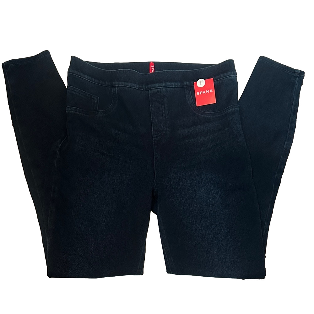 SPANX Women's Dark Blue Ankle Leggings Large Tall